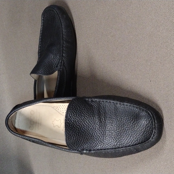 ECCO pebbled leather driving moc 42 - Picture 1 of 10